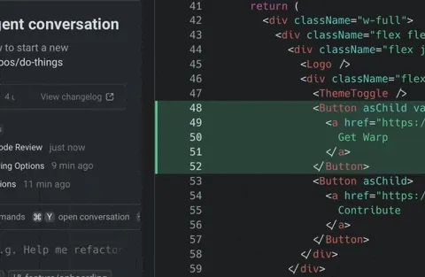 Adding an inline comment on a diff line in the Code Review panel